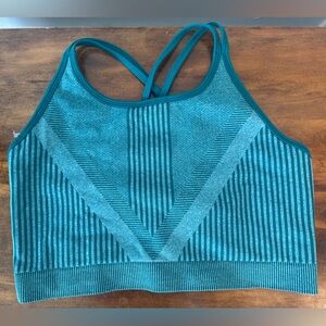 Smartwool Teal Intraknit Strappy Bra